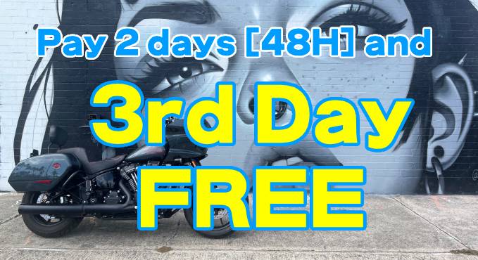 Special Deal 1 - Pay 2 days and get the 3rd day free